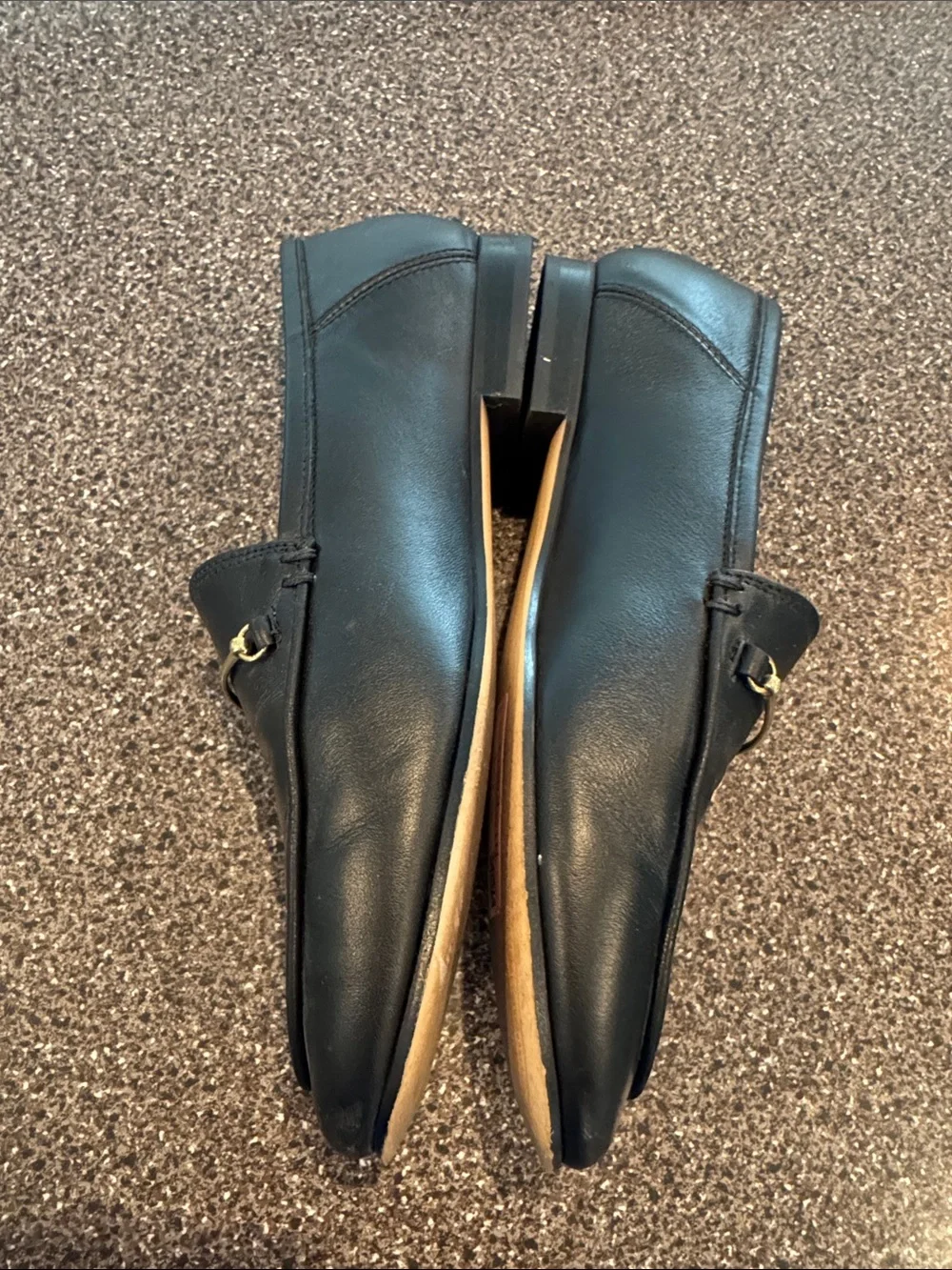 Nisolo Black Leather Lucy Loafers Shoes Size  7